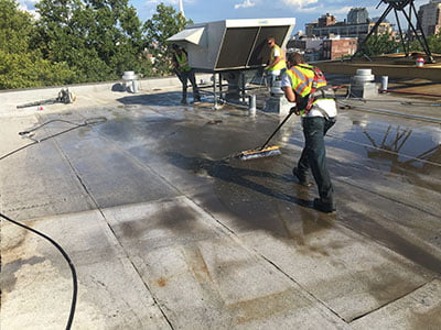Commercial Roof Pressure Washing